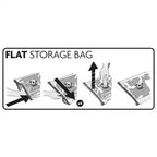 2pc Jumbo Flat Vacuum Storage Bag Set