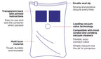10pc Flat Vacuum Storage Bag Set
