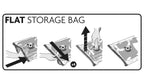 10pc Flat Vacuum Storage Bag Set