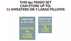 6pc Travel/Vacuum Storage Bag Set
