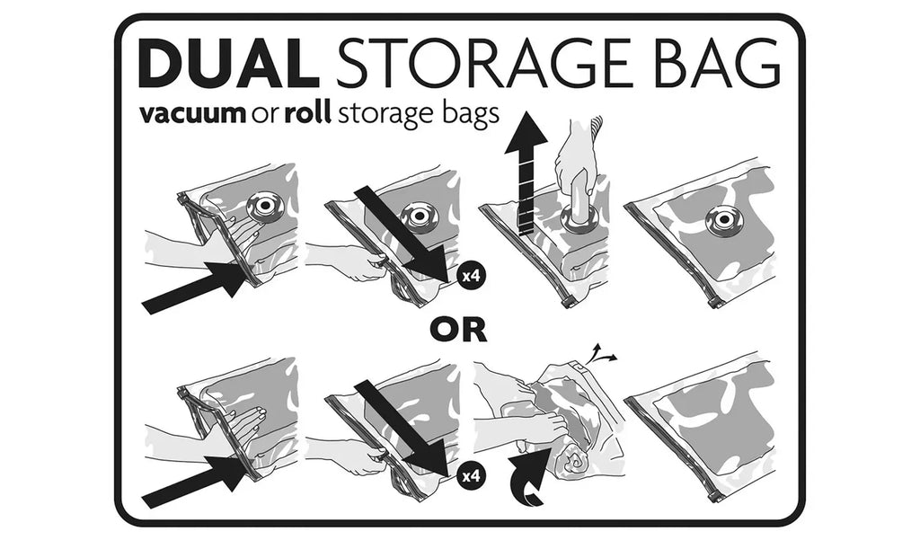 6pc Travel/Vacuum Storage Bag Set