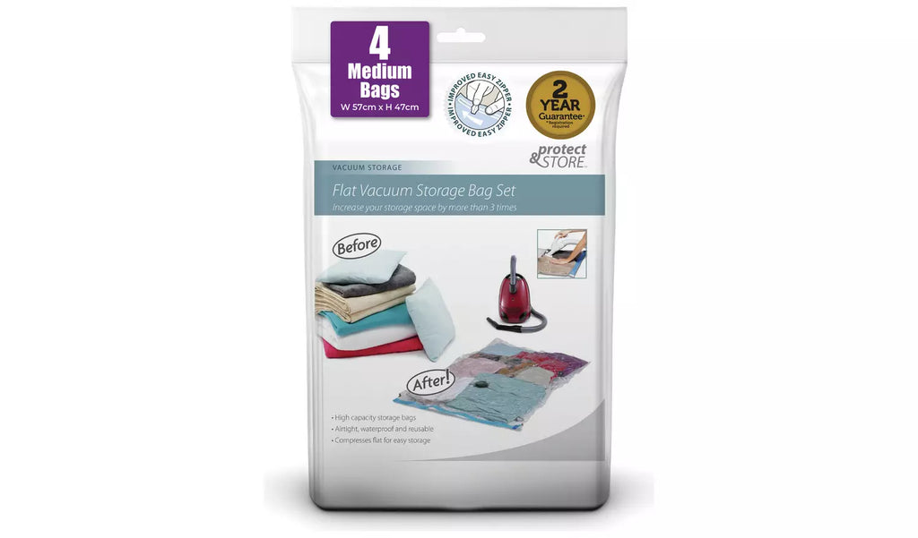 4pc Medium Vacuum Storage Bag Set