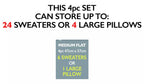 4pc Medium Vacuum Storage Bag Set